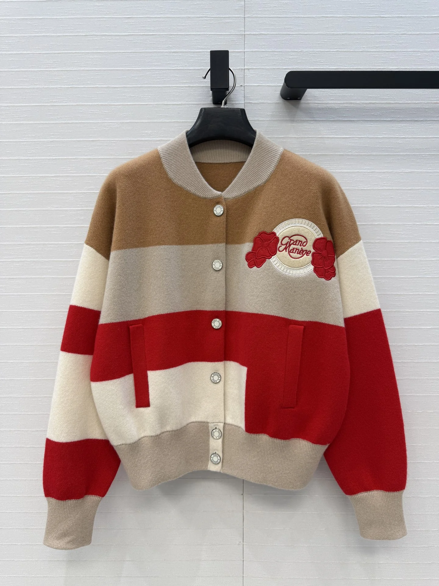 HERMES Jackets Beige-Red-Brown S-L D60202609062715