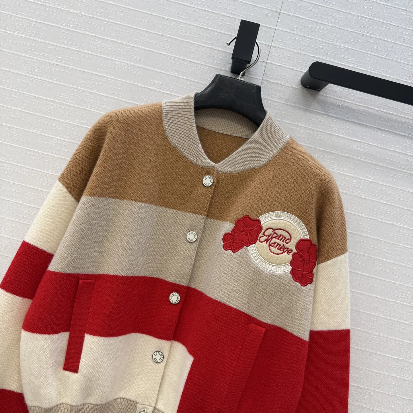 HERMES Jackets Beige-Red-Brown S-L D60202609062715 - Image 2