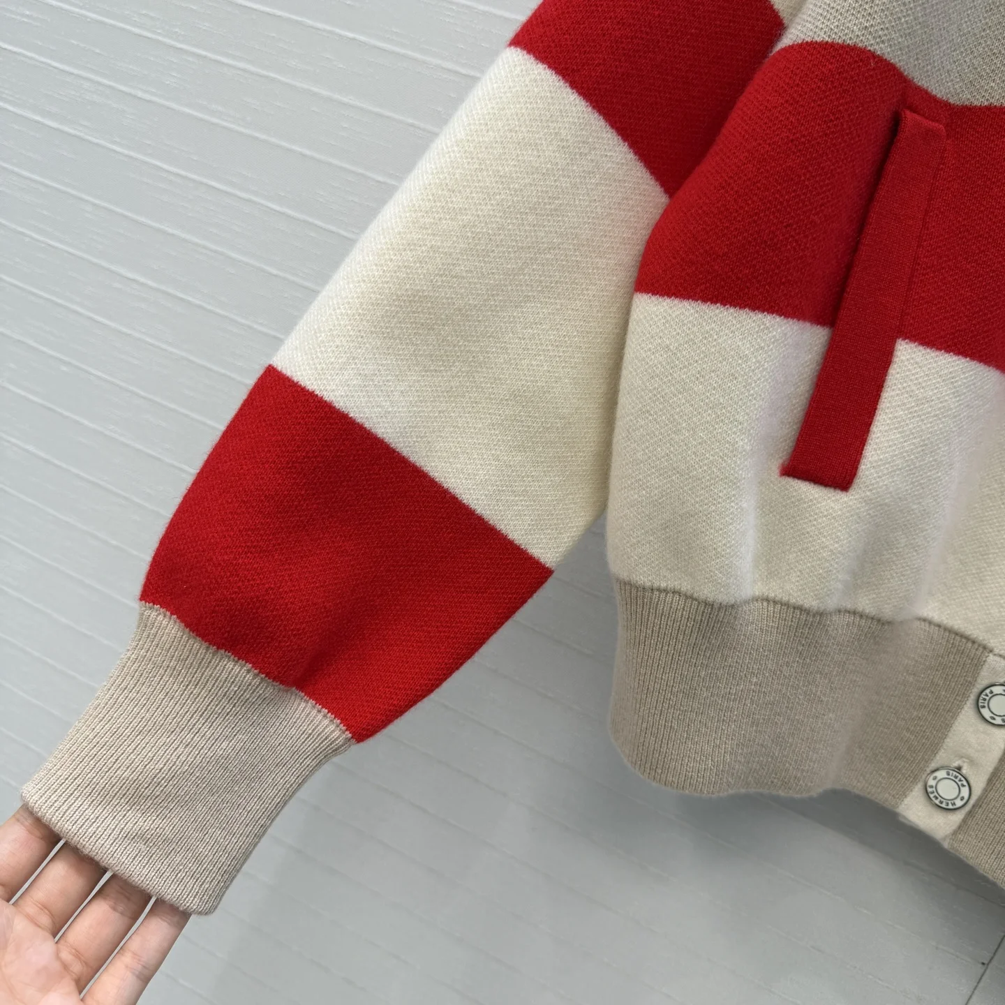 HERMES Jackets Beige-Red-Brown S-L D60202609062715 - Image 5