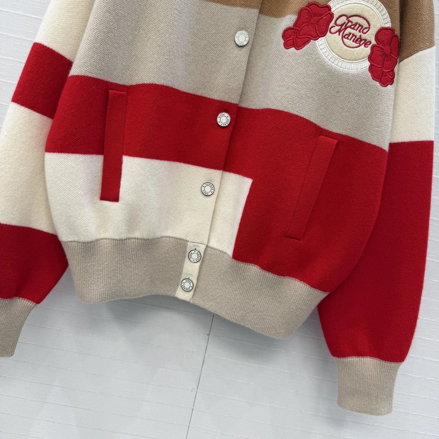 HERMES Jackets Beige-Red-Brown S-L D60202609062715 - Image 7