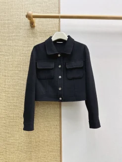 HERMES Jackets Black S-L F15202609063308