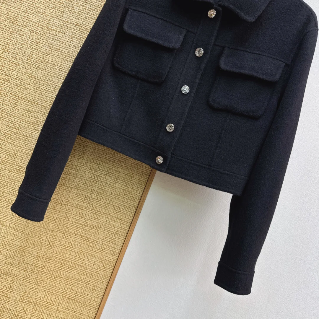 HERMES Jackets Black S-L F15202609063308 - Image 6