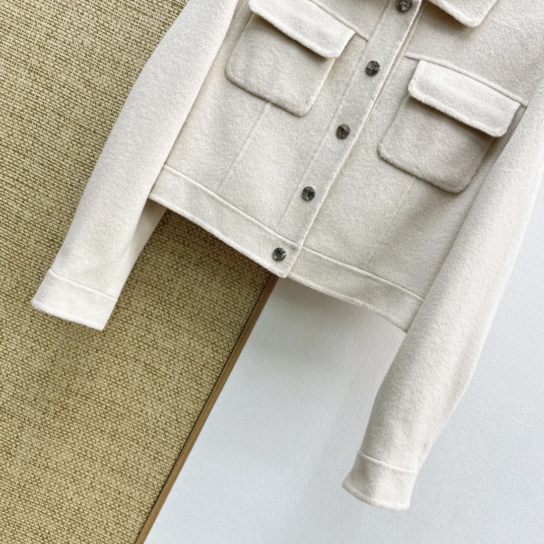 HERMES Jackets Cream-Gray S-L F15202609063306 - Image 5