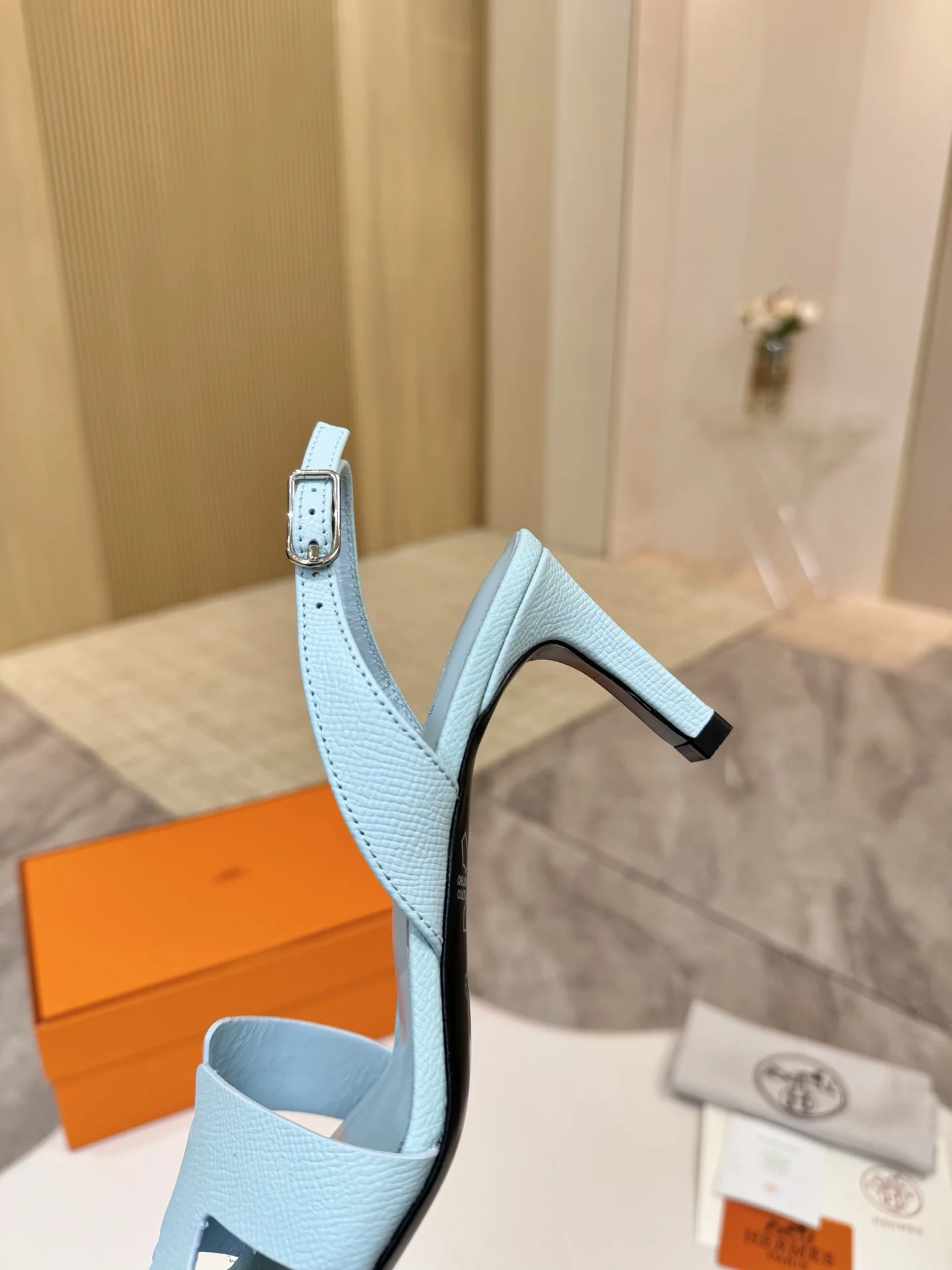 HERMES Sandals Blue B90202609111472 - Image 2