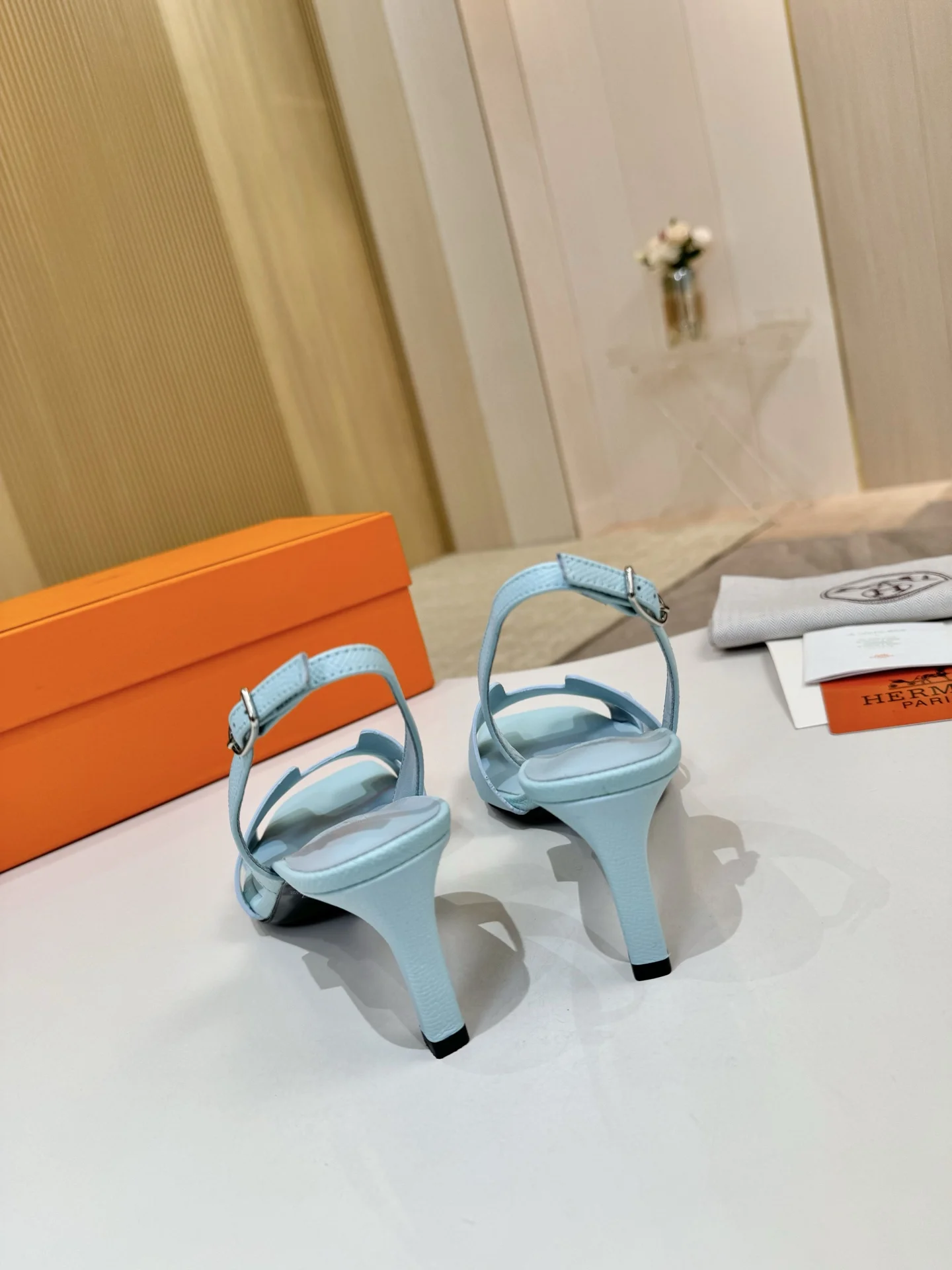 HERMES Sandals Blue B90202609111472 - Image 7