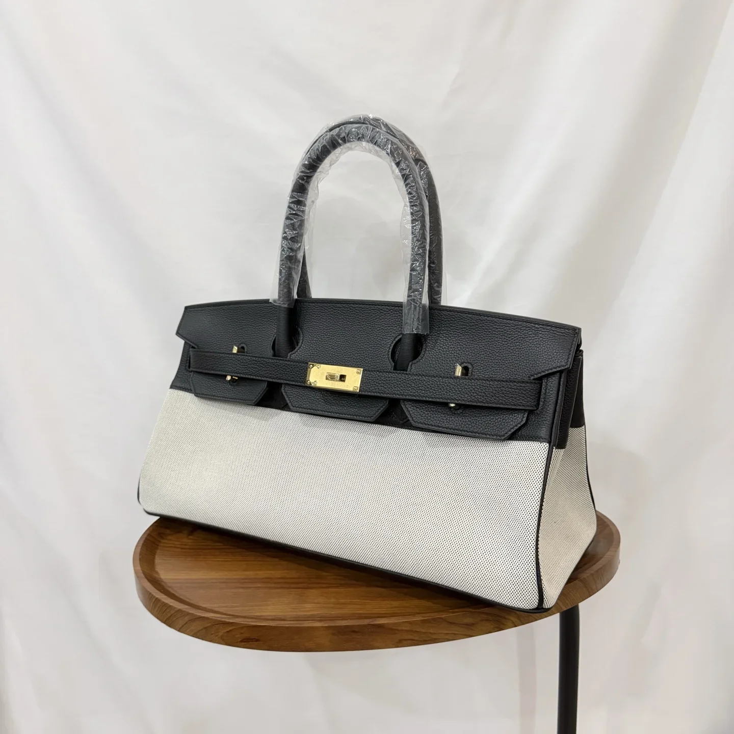 HERMES Shoulder Bags Black-White 42 A850202609090228