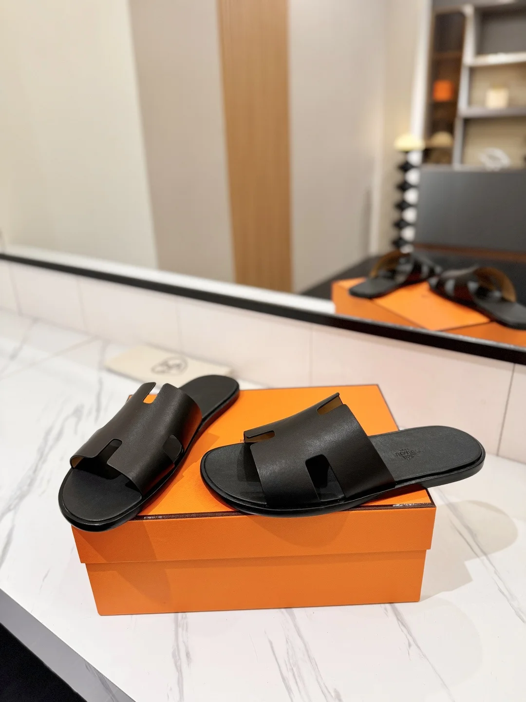 HERMES Slides Black B50202609111860 - Image 6