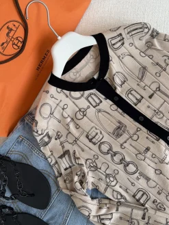 Alternative view of HERMES Sweaters Beige-Black S-L B90202609063091