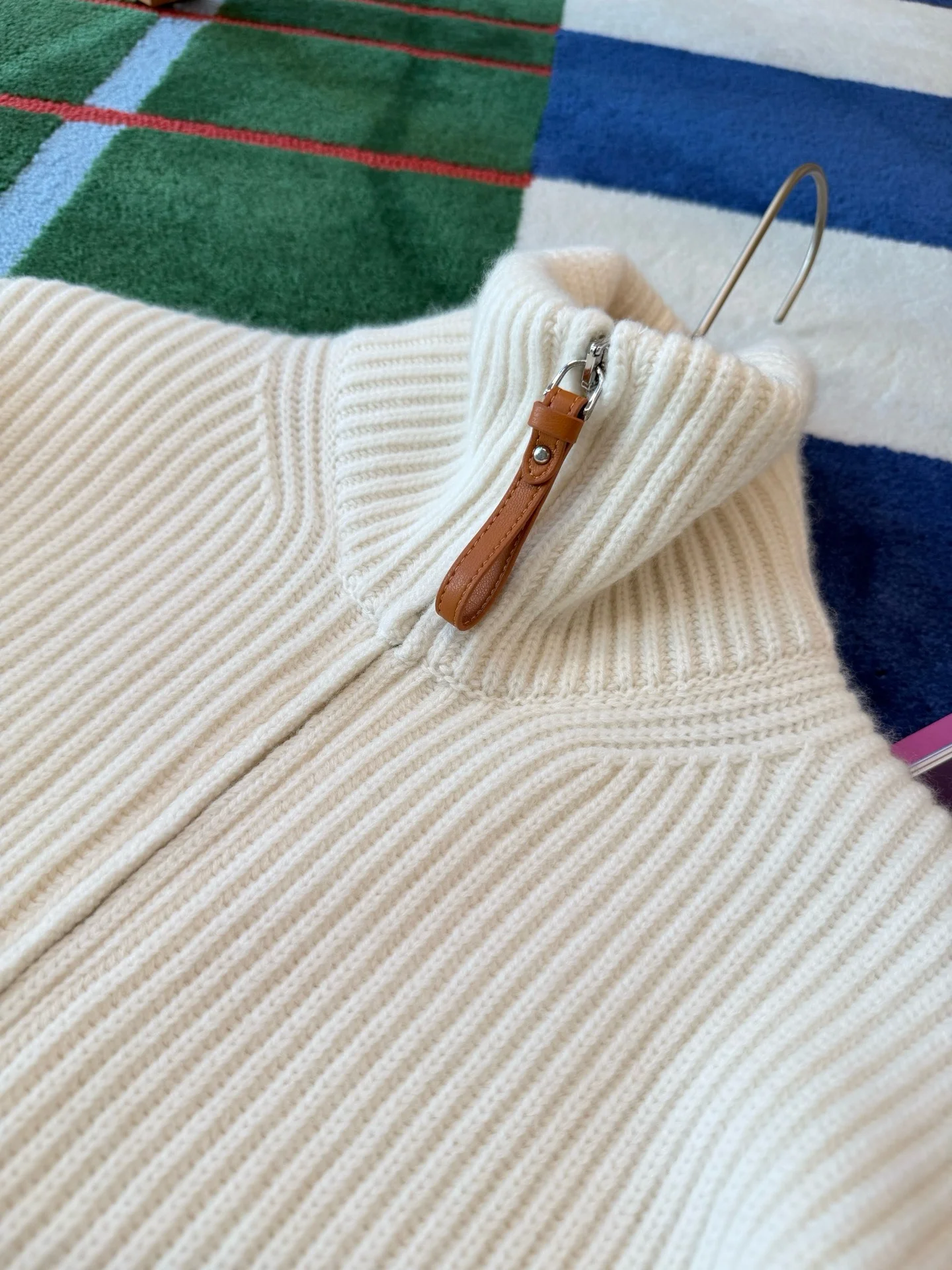 HERMES Sweaters Cream-Brown S-L F60202609060028 - Image 8