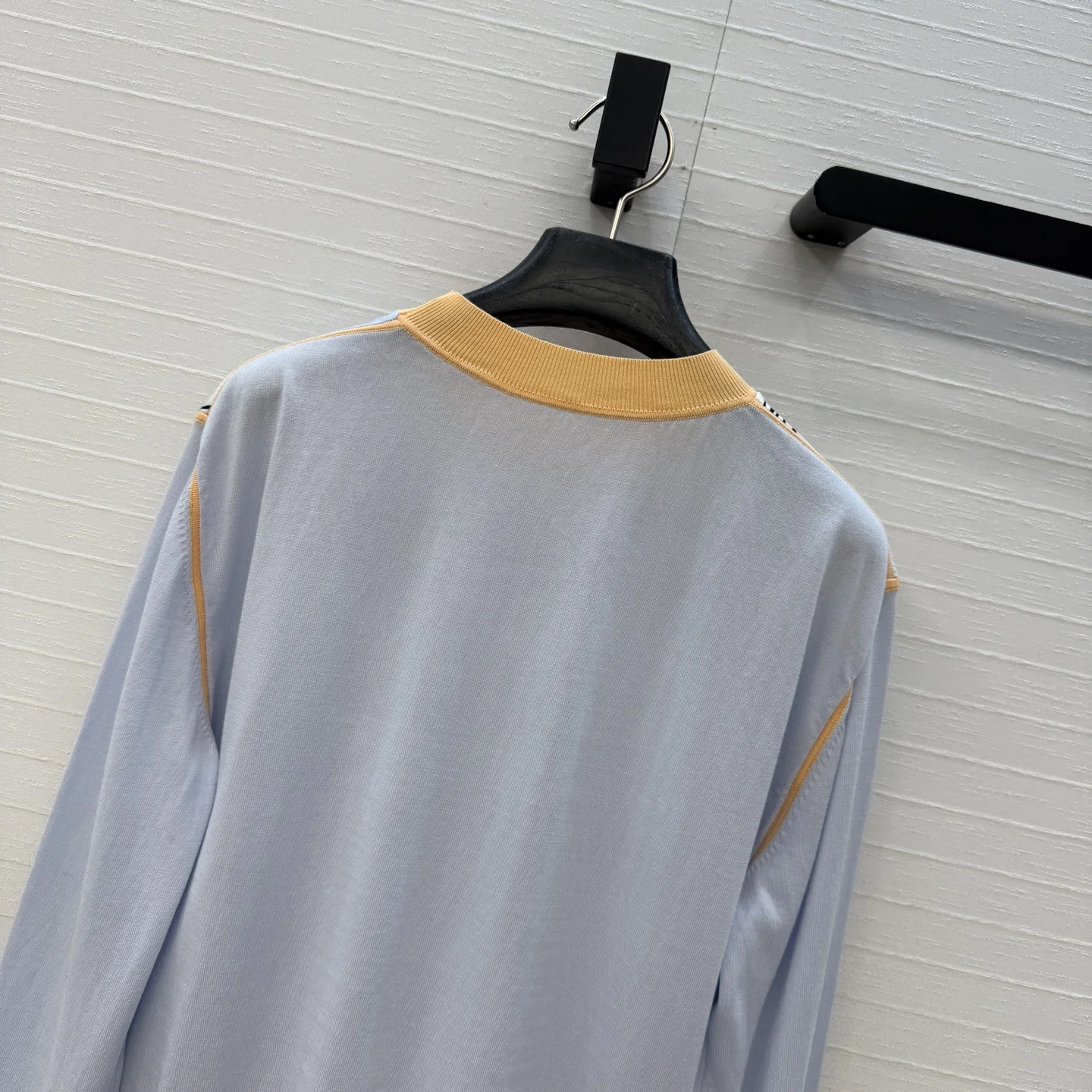 HERMES Sweaters Wool Blend Light Blue-Orange S-L B60202609062702 - Image 9