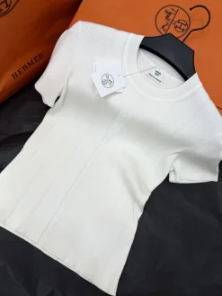 HERMES T-shirts Knit White S-L C15202609063629