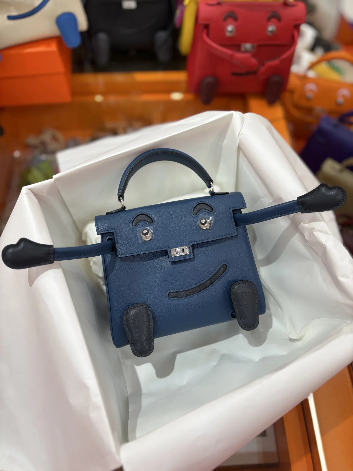 HERMES Top Handle Bags Blue-Gray A350202609090242 - Image 2
