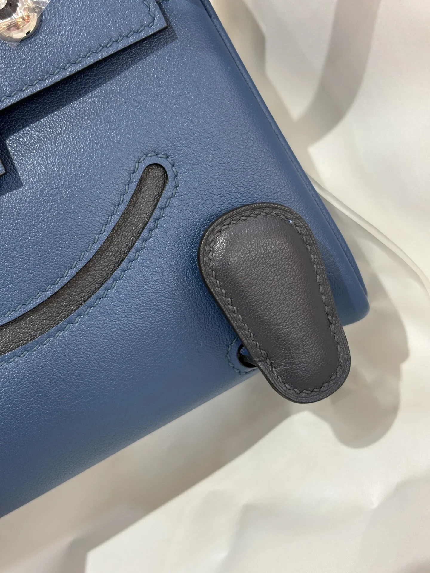 HERMES Top Handle Bags Blue-Gray A350202609090242 - Image 4