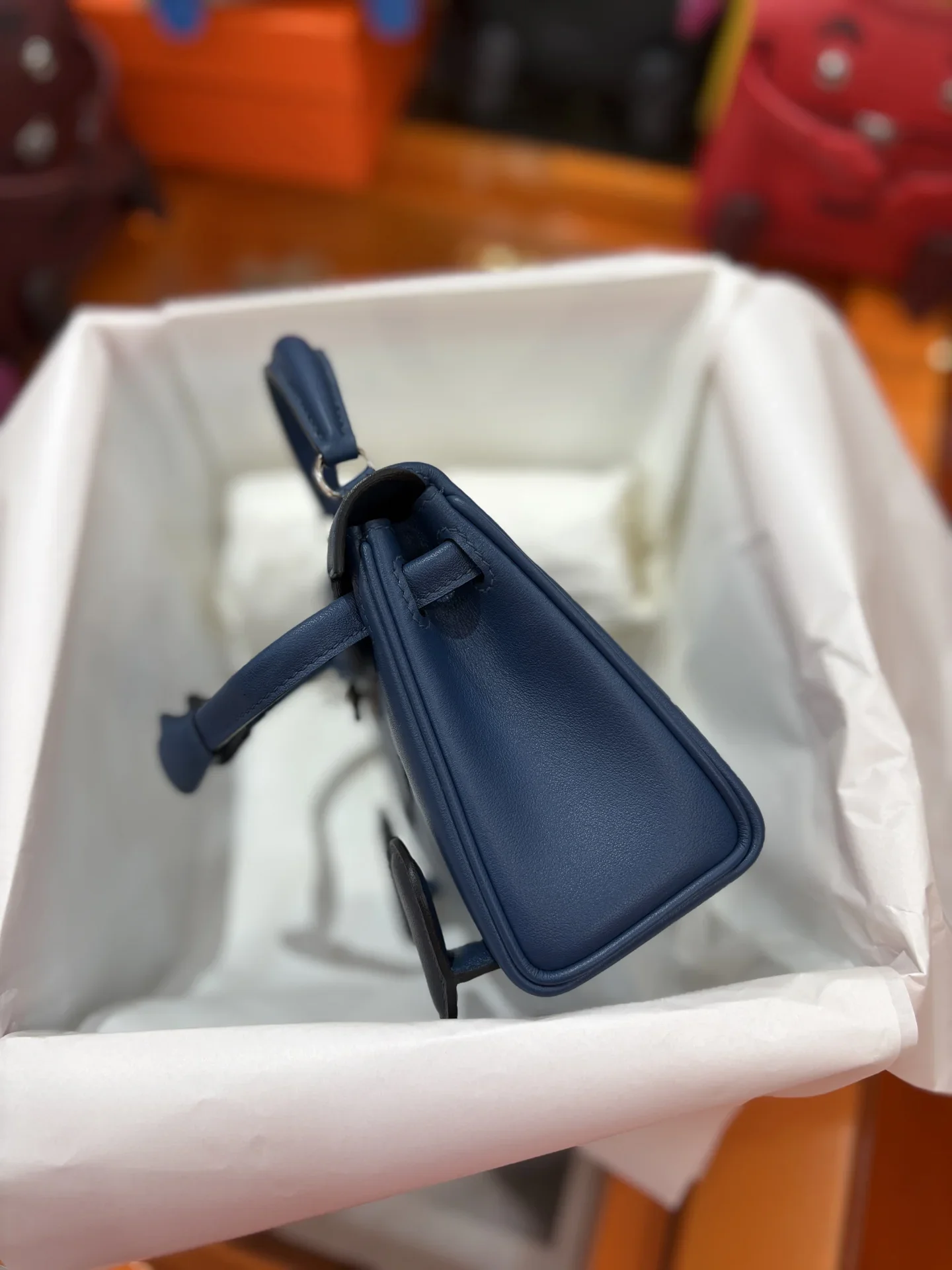 HERMES Top Handle Bags Blue-Gray A350202609090242 - Image 5