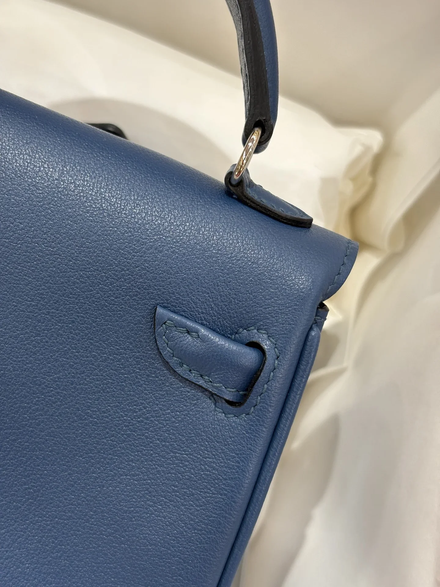 HERMES Top Handle Bags Blue-Gray A350202609090242 - Image 7