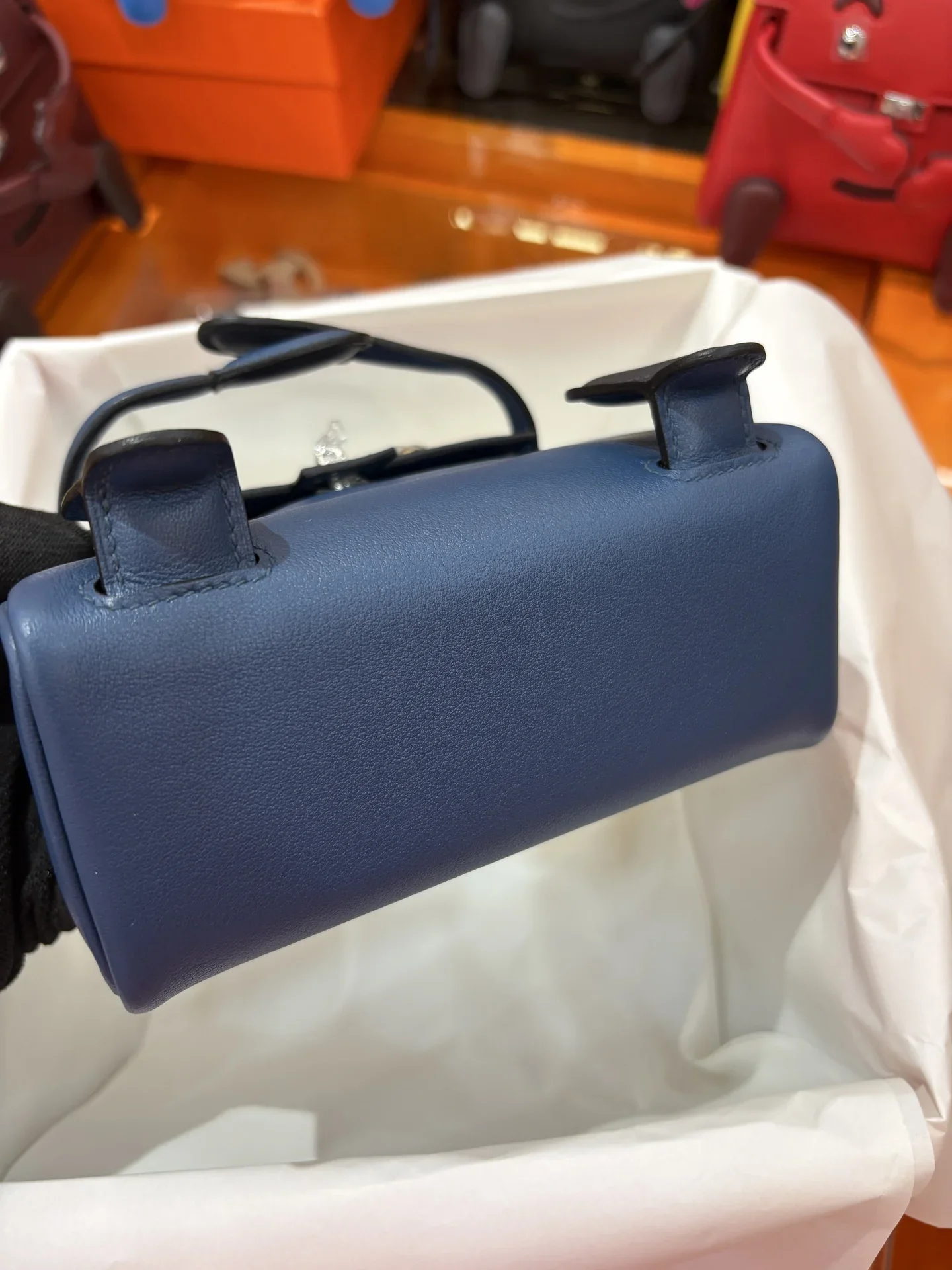 HERMES Top Handle Bags Blue-Gray A350202609090242 - Image 8