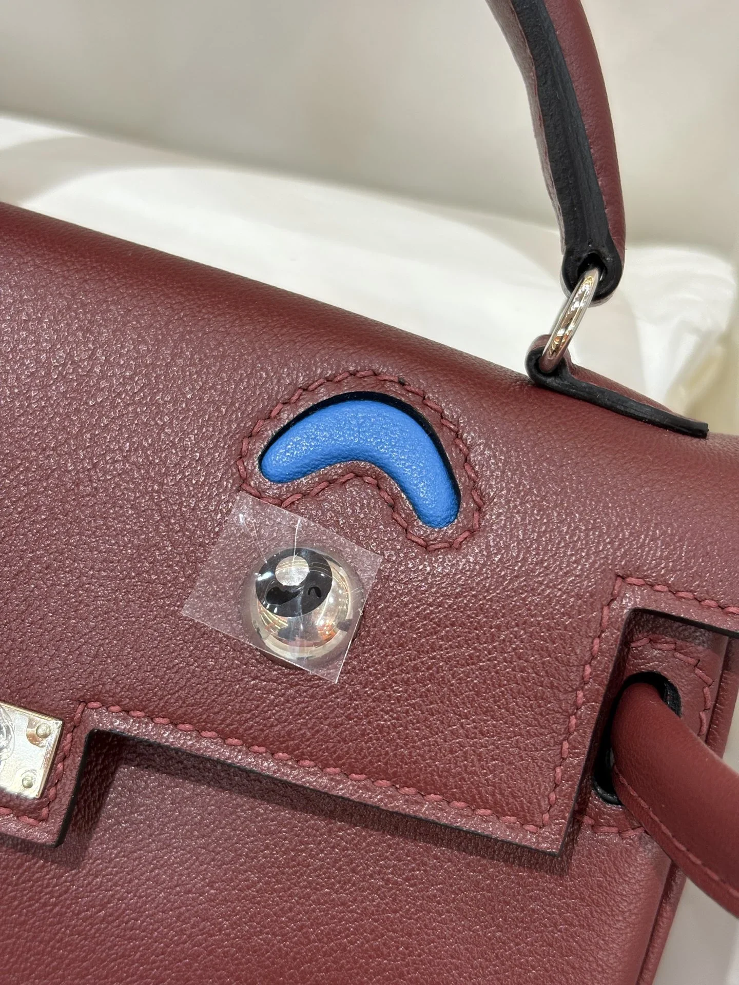 HERMES Top Handle Bags Brown-Blue A350202609090244 - Image 3