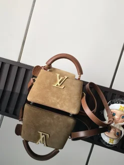 HERMES Top Handle Bags Brown-Tan 21X14X8CM A080202609090365