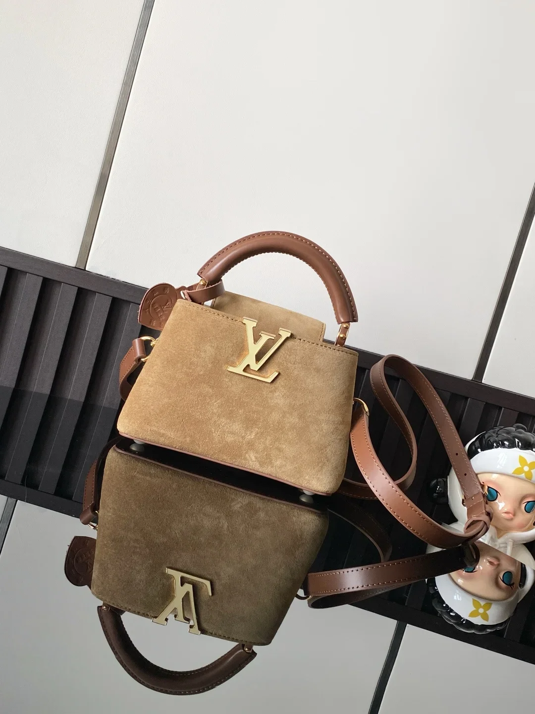 HERMES Top Handle Bags Brown-Tan 21X14X8CM A080202609090365