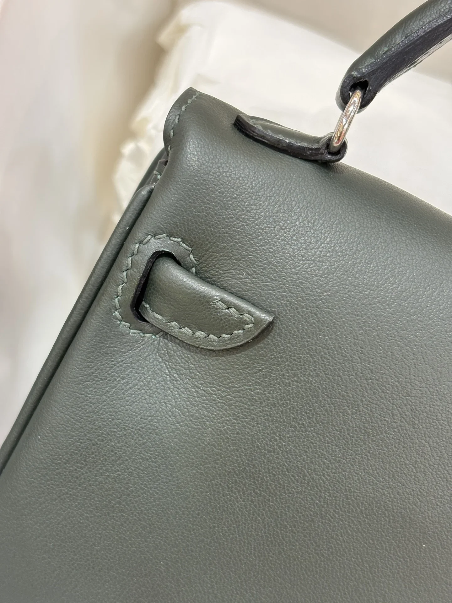 HERMES Top Handle Bags Darkgray-Mint A350202609090246 - Image 8