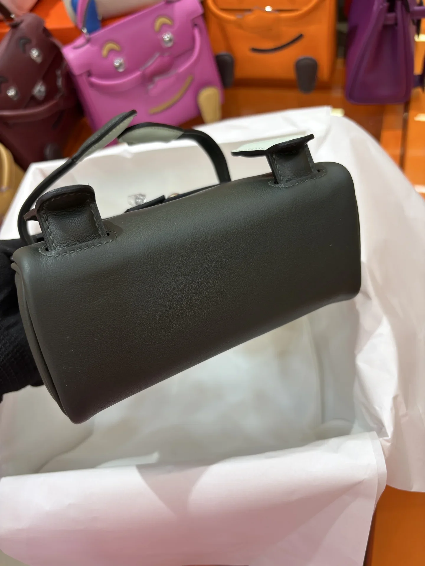 HERMES Top Handle Bags Darkgray-Mint A350202609090246 - Image 9