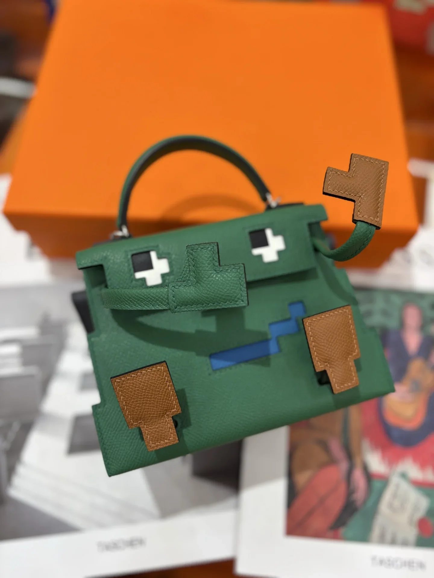HERMES Top Handle Bags Green-Brown A450202609090257