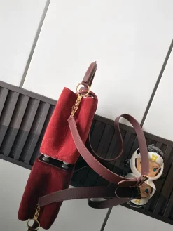 Alternative view of HERMES Top Handle Bags Leather Red-Gold 27X18X9CM A180202609090372