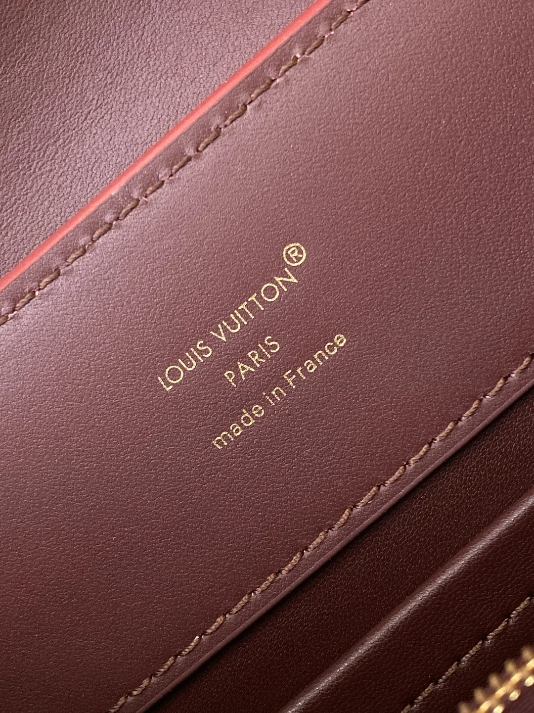 HERMES Top Handle Bags Leather Red-Gold 27X18X9CM A180202609090372 - Image 9