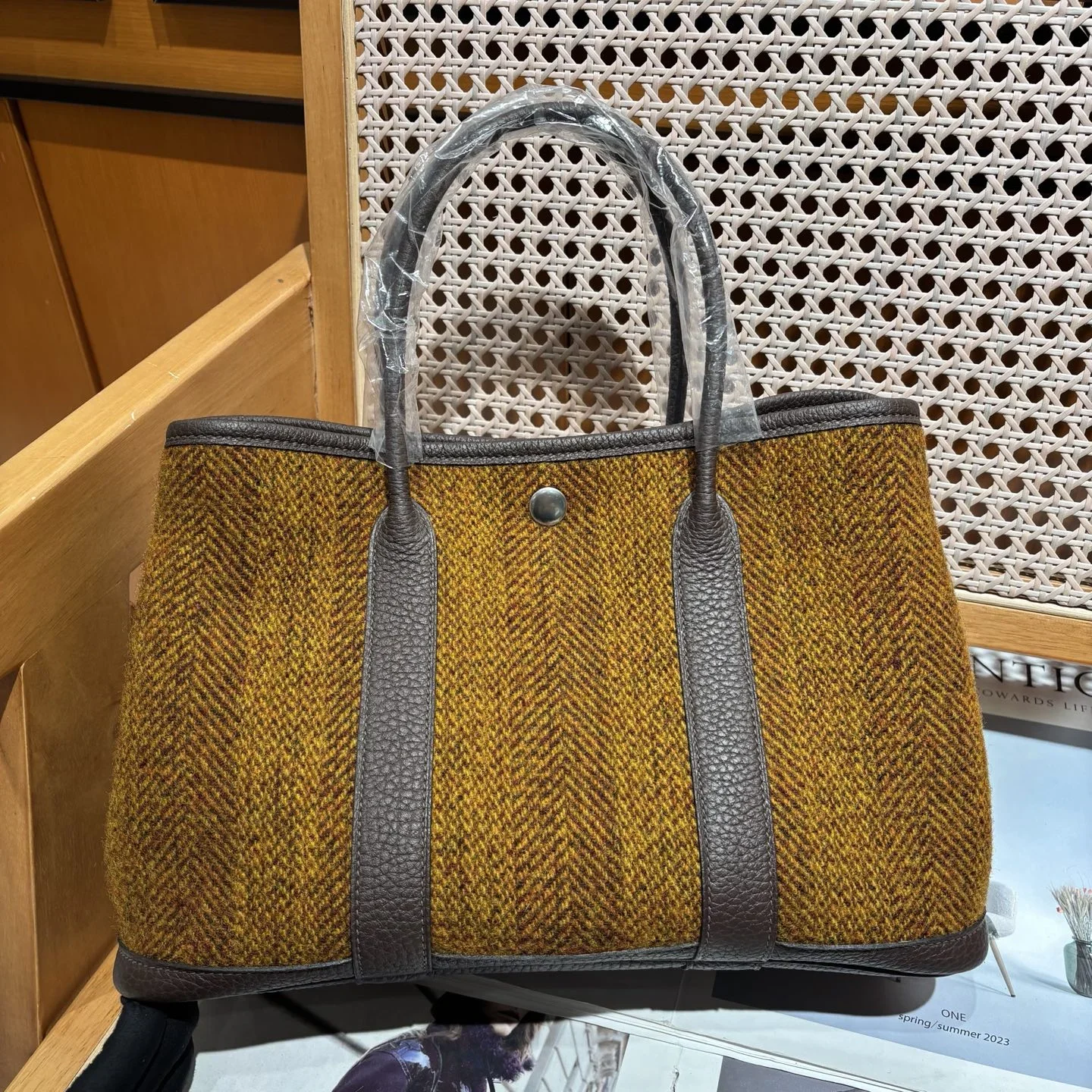 HERMES Totes Bags Brown-Gold A000202609090298 - Image 3