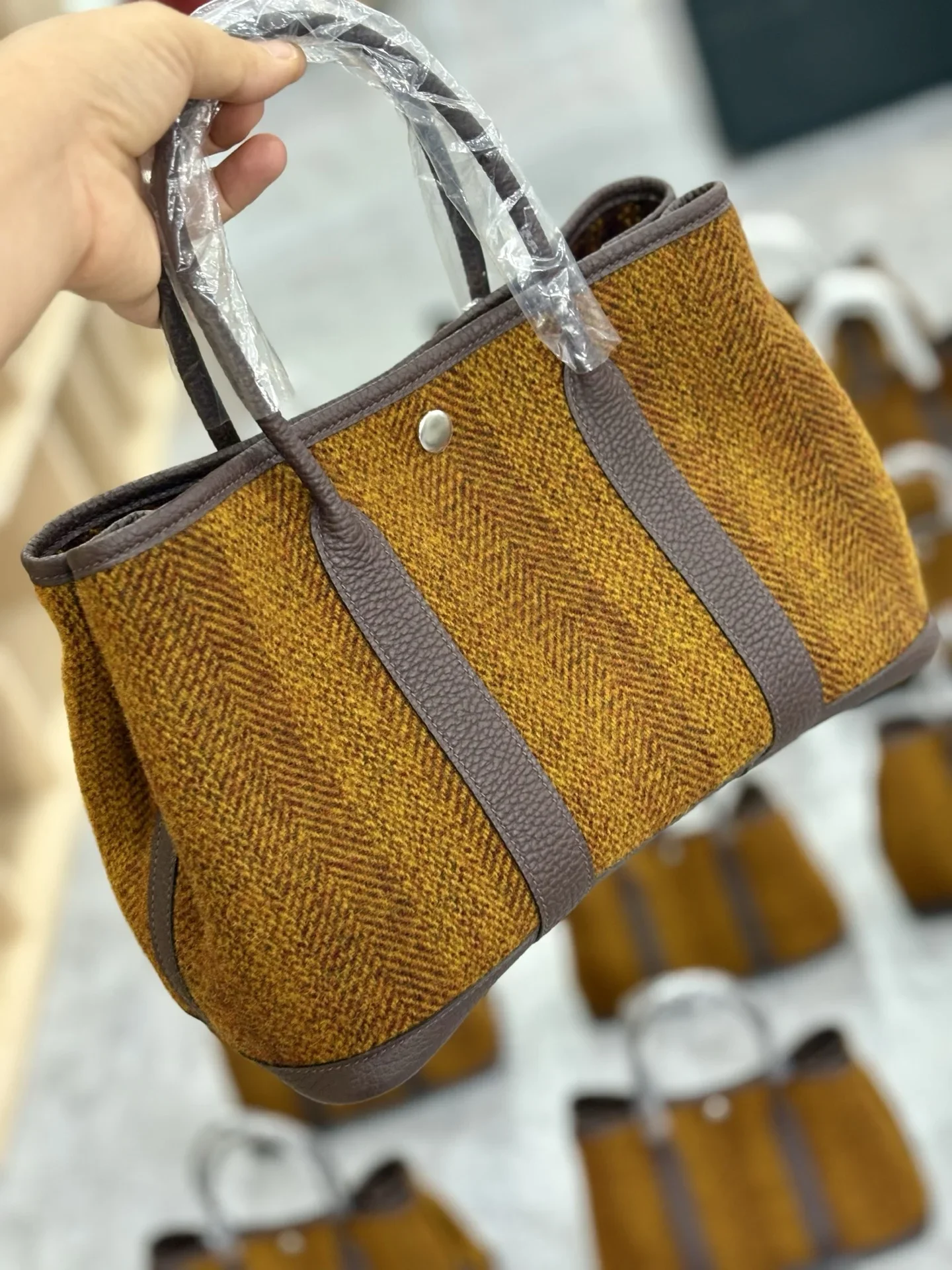 HERMES Totes Bags Brown-Gray A000202609090299