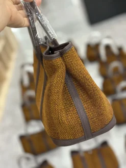 Alternative view of HERMES Totes Bags Brown-Gray A000202609090299