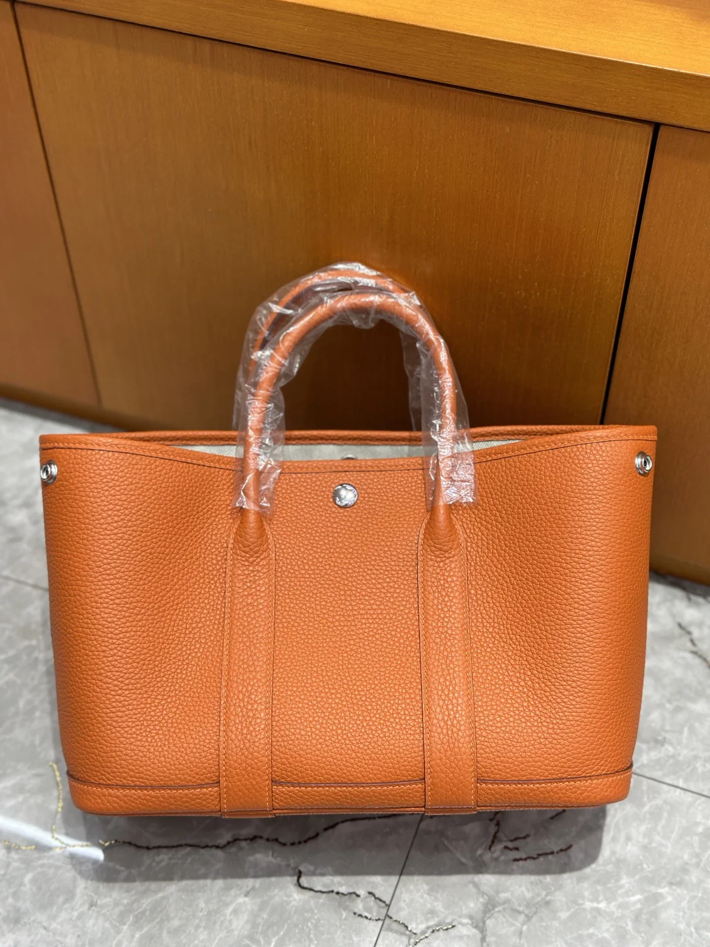 HERMES Totes Bags Leather Orange 30CM I50202609090278 - Image 2