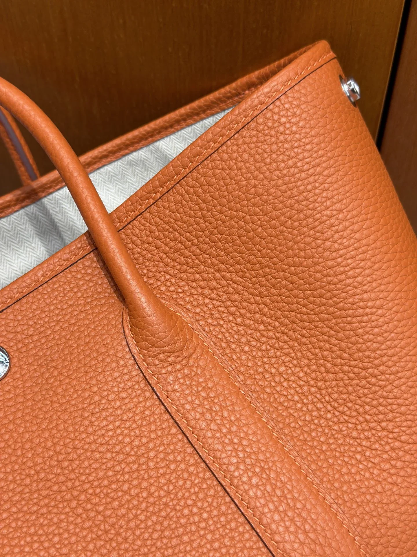 HERMES Totes Bags Leather Orange 30CM I50202609090278 - Image 5