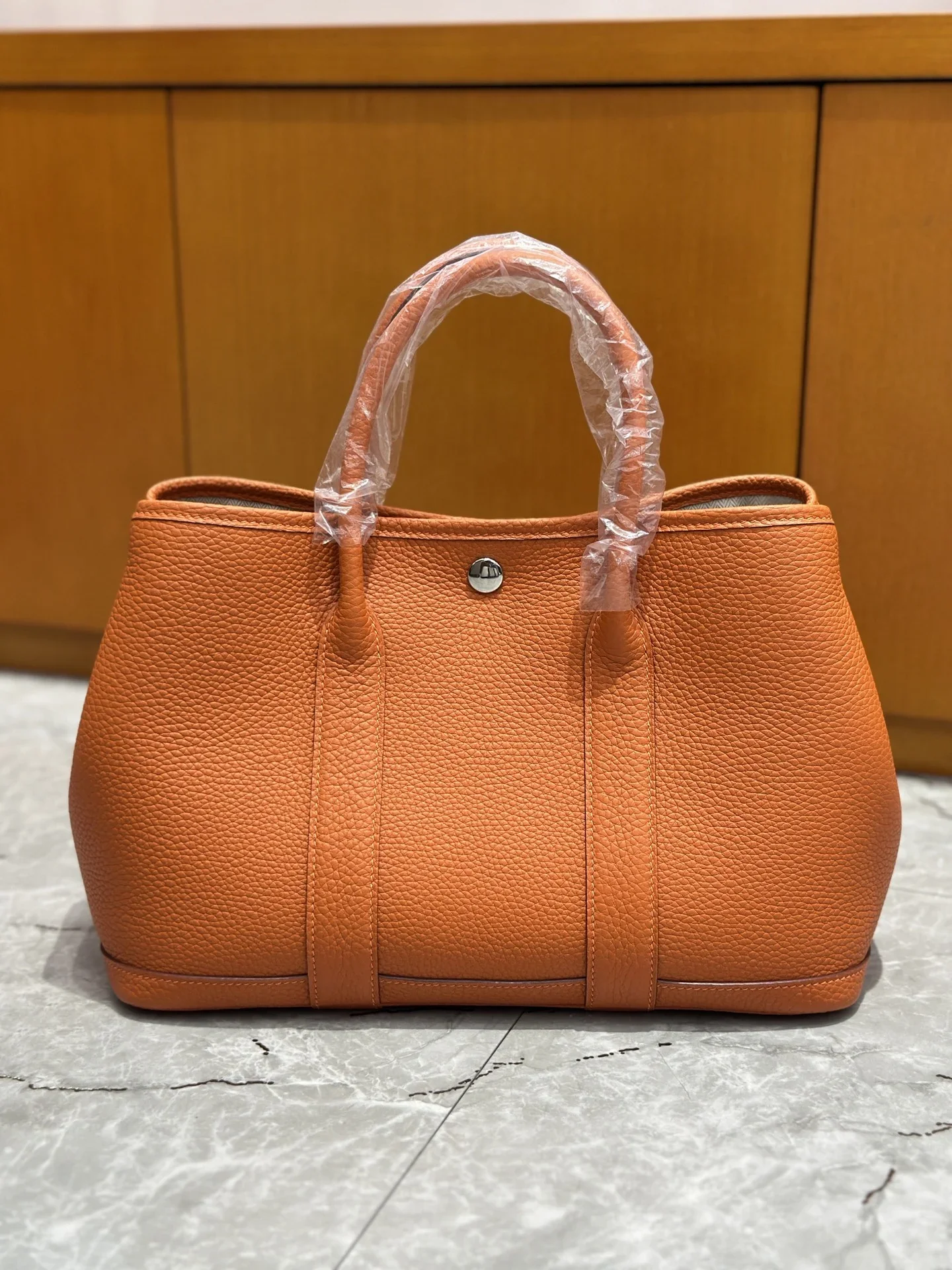 HERMES Totes Bags Leather Orange 30CM I50202609090278 - Image 7