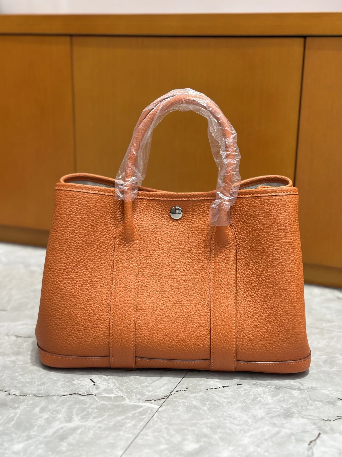 HERMES Totes Bags Leather Orange 30CM I50202609090278 - Image 8