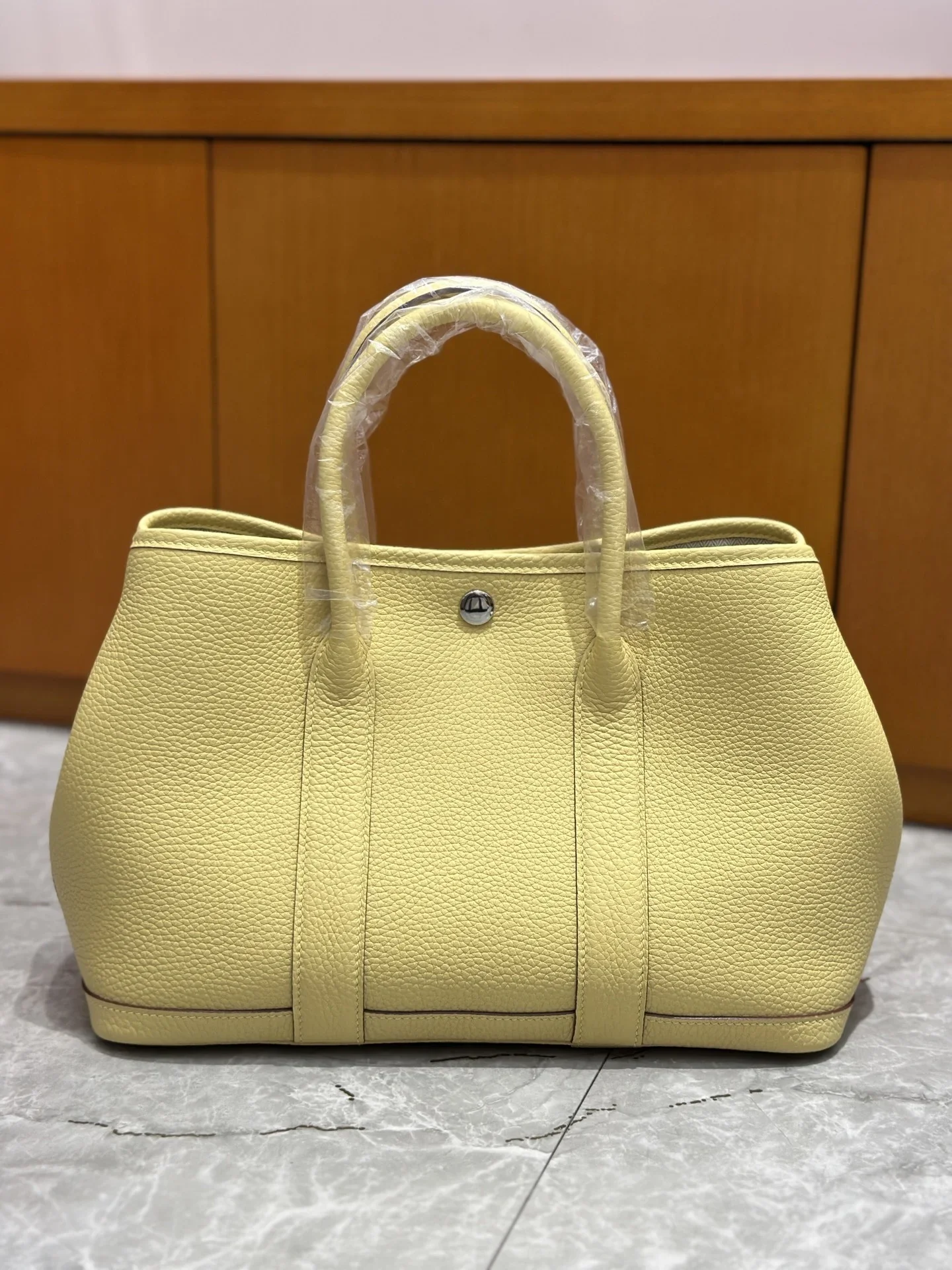 HERMES Totes Bags Leather Yellow 30CM I50202609090300 - Image 3