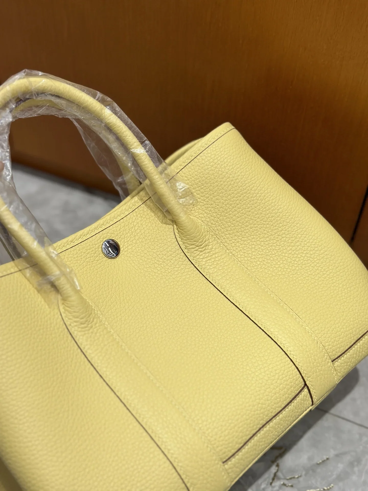 HERMES Totes Bags Leather Yellow 30CM I50202609090300 - Image 6