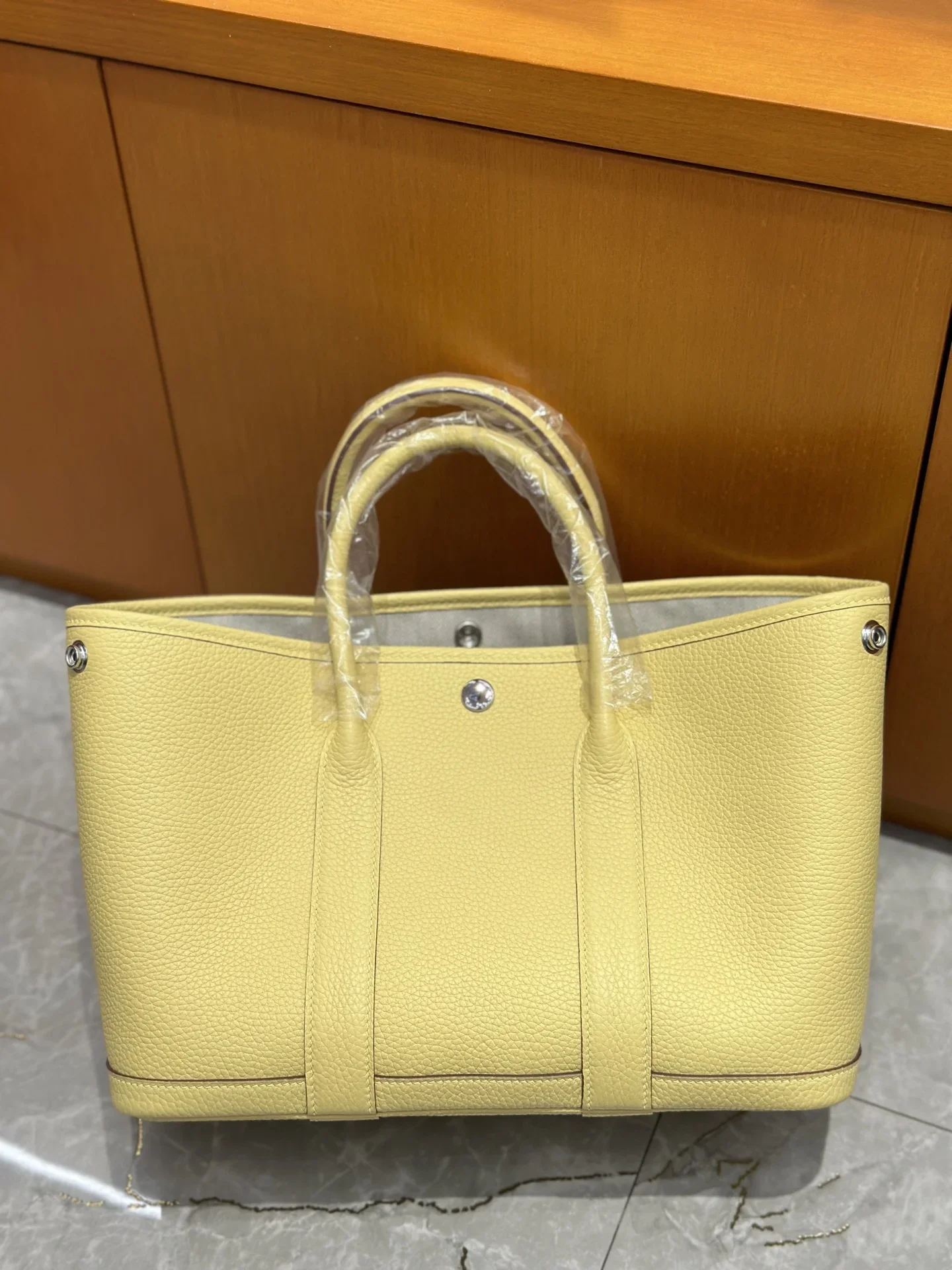 HERMES Totes Bags Leather Yellow 30CM I50202609090300 - Image 8