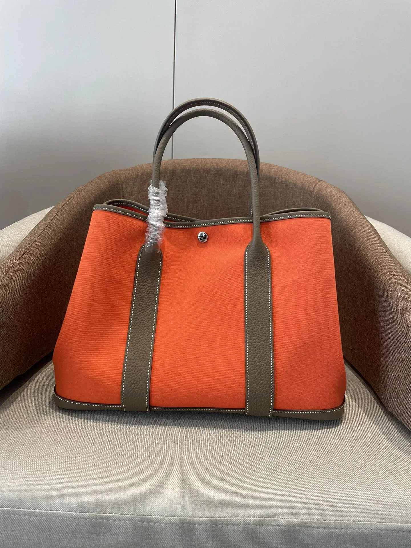 HERMES Totes Bags Orange-Brown A000202609090279