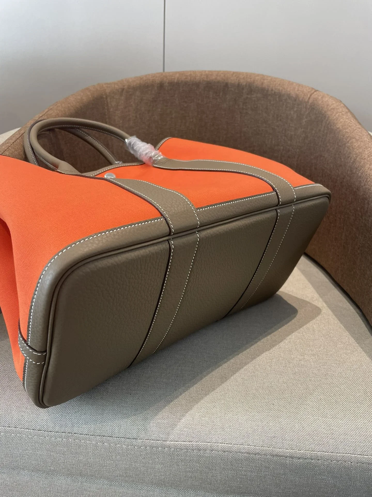HERMES Totes Bags Orange-Brown A000202609090279 - Image 6