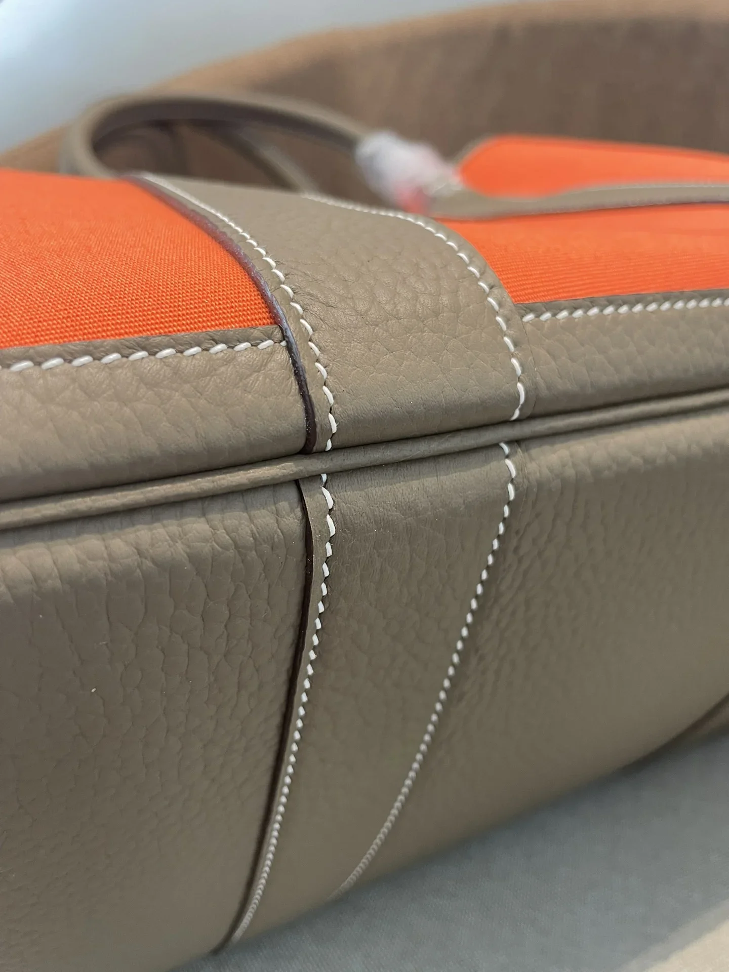 HERMES Totes Bags Orange-Brown A000202609090279 - Image 7