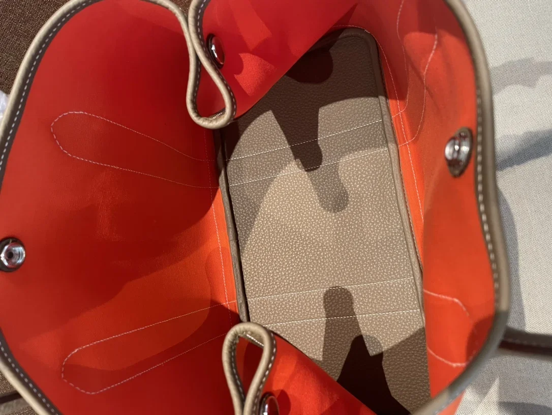 HERMES Totes Bags Orange-Brown A000202609090279 - Image 8
