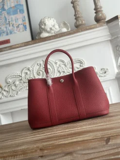 HERMES Totes Bags Red 30CM I50202609090277