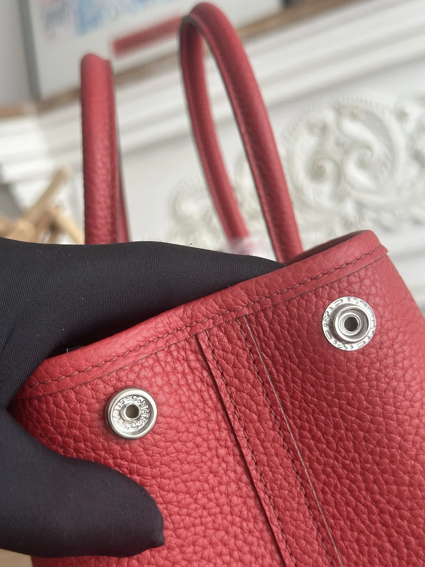 HERMES Totes Bags Red 30CM I50202609090277 - Image 5