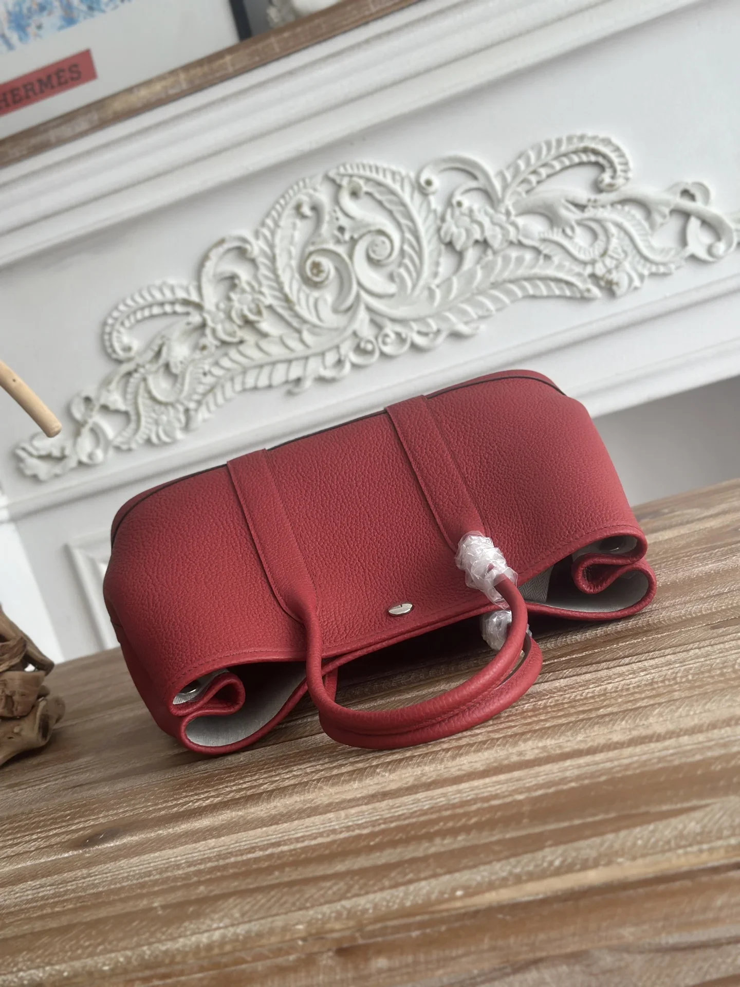 HERMES Totes Bags Red 30CM I50202609090277 - Image 6