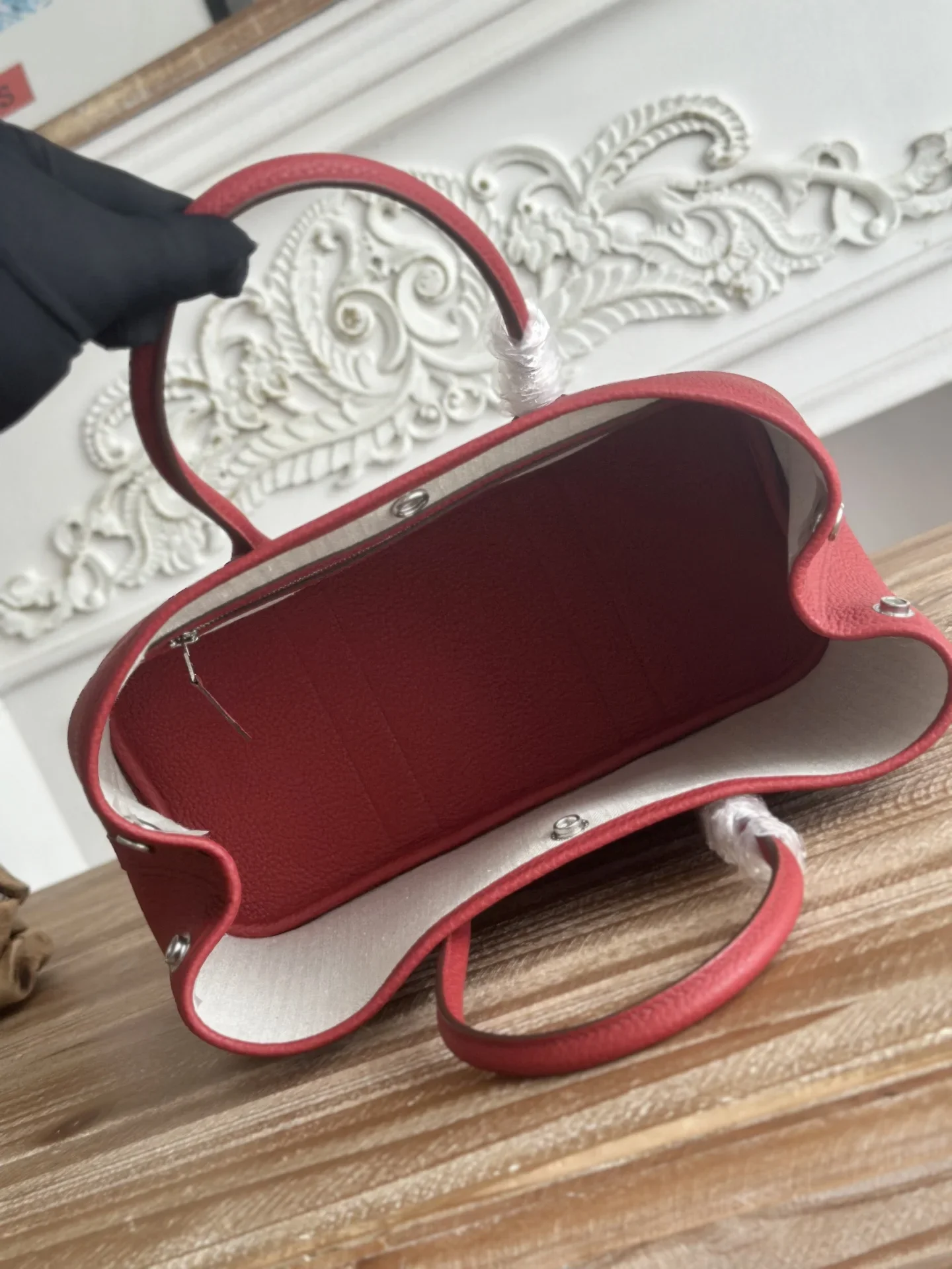 HERMES Totes Bags Red 30CM I50202609090277 - Image 7
