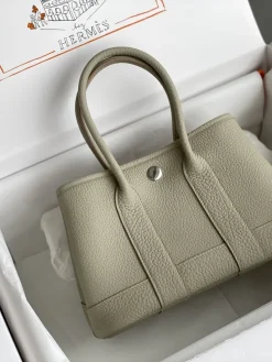 Alternative view of HERMES Totes Bags Togo Leather Beige 23x16x10CM H20202609090281