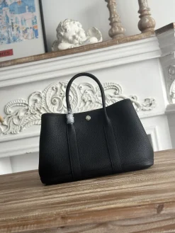 HERMES Totes Bags Togo Leather Black 30CM I50202609090282