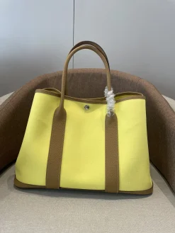 HERMES Totes Bags Yellow-Brown A000202609090271