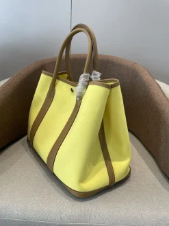 Alternative view of HERMES Totes Bags Yellow-Brown A000202609090271